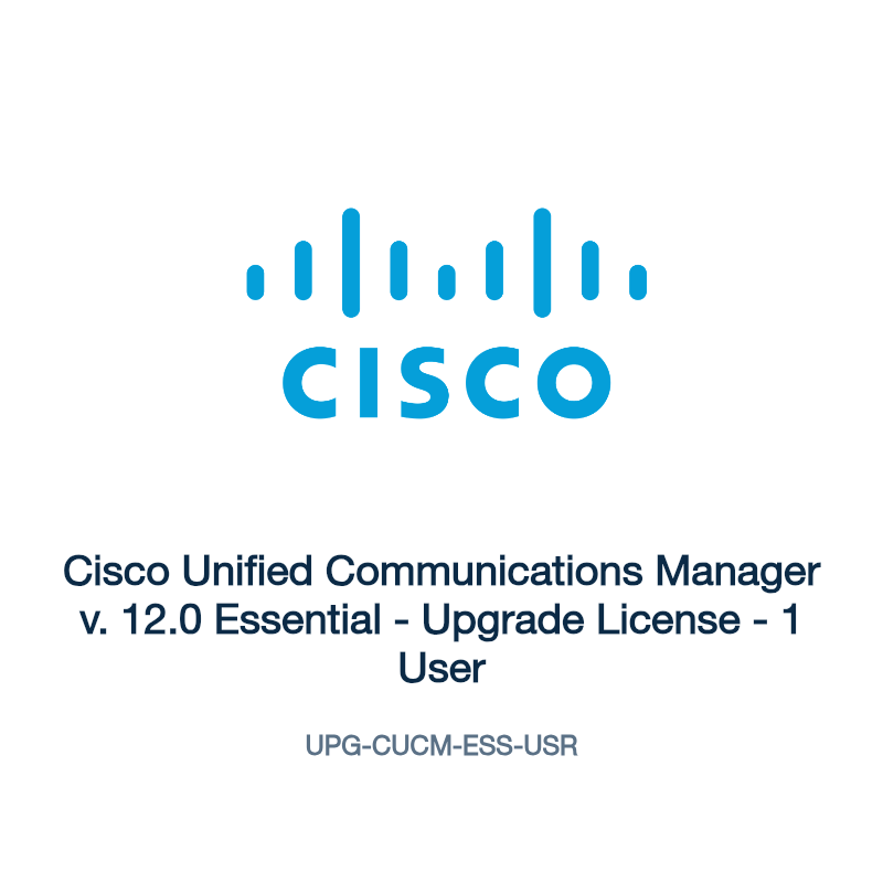 UPG-CUCM-ESS-USR: Cisco Unified Communications Manager v. 12.0 Essential