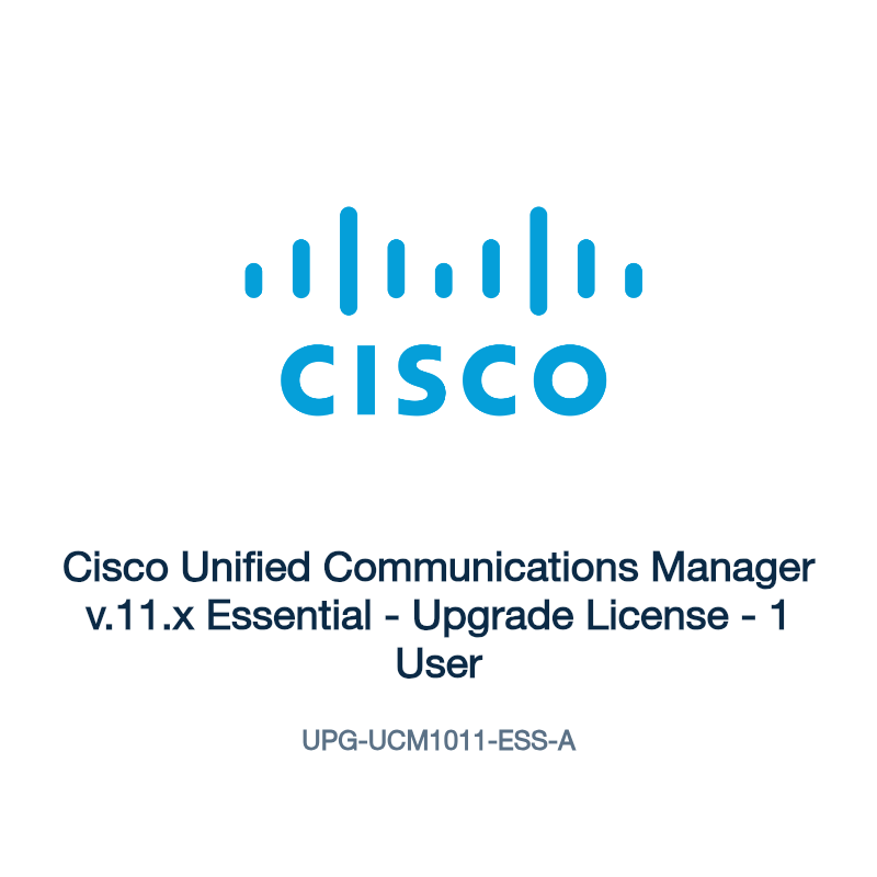 UPG-UCM1011-ESS-A: Cisco Unified Communications Manager v.11.x Essential