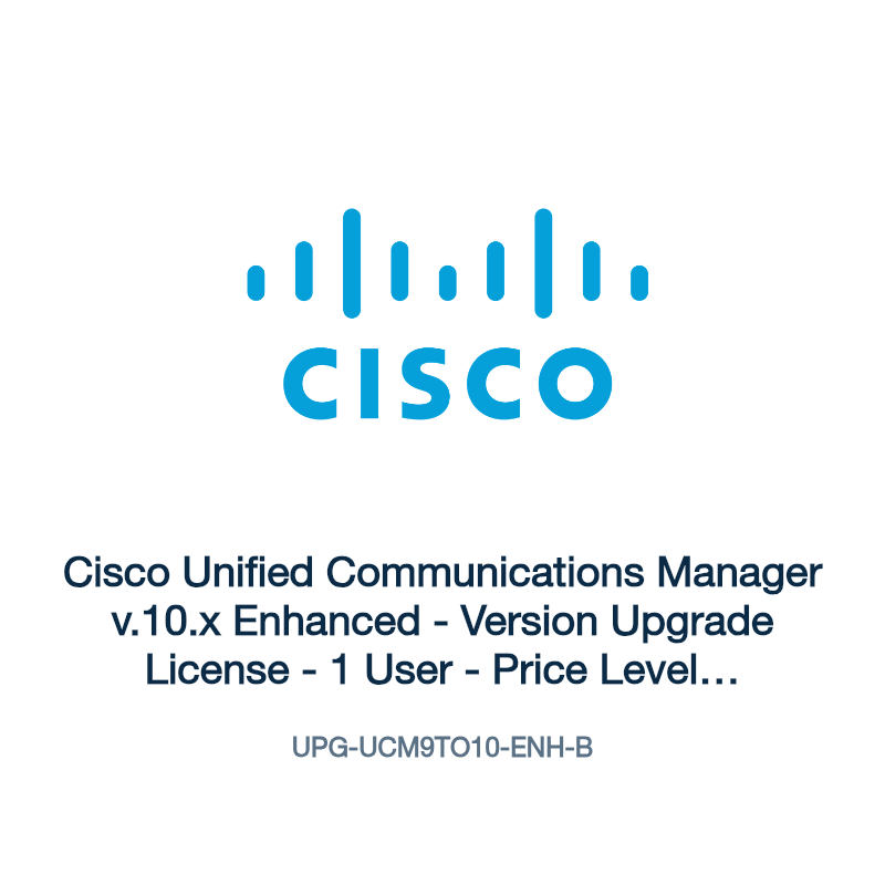 UPG-UCM9TO10-ENH-B: Cisco Unified Communications Manager v.10.x Enhanced