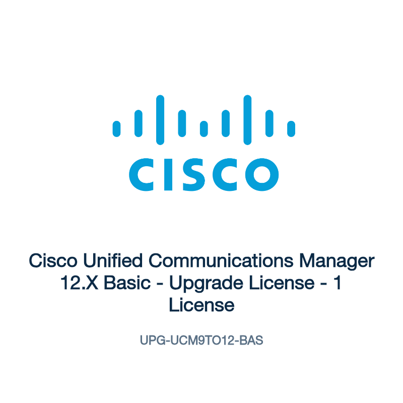 UPG-UCM9TO12-BAS: Cisco Unified Communications Manager 12.X Basic