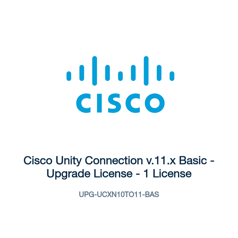 UPG-UCXN10TO11-BAS: Cisco Unity Connection v.11.x Basic