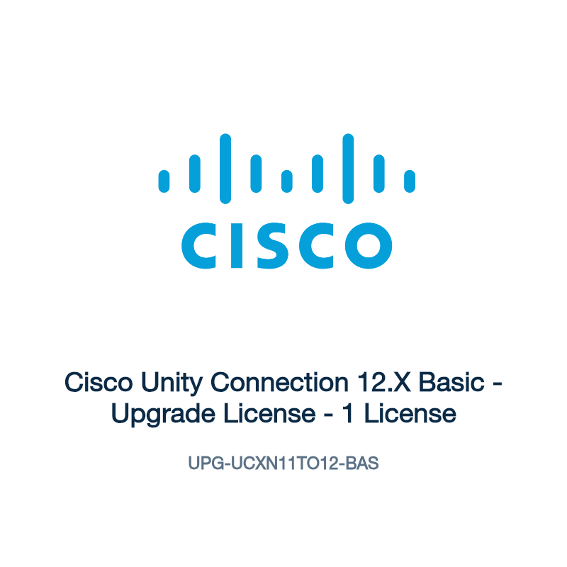 UPG-UCXN11TO12-BAS: Cisco Unity Connection 12.X Basic