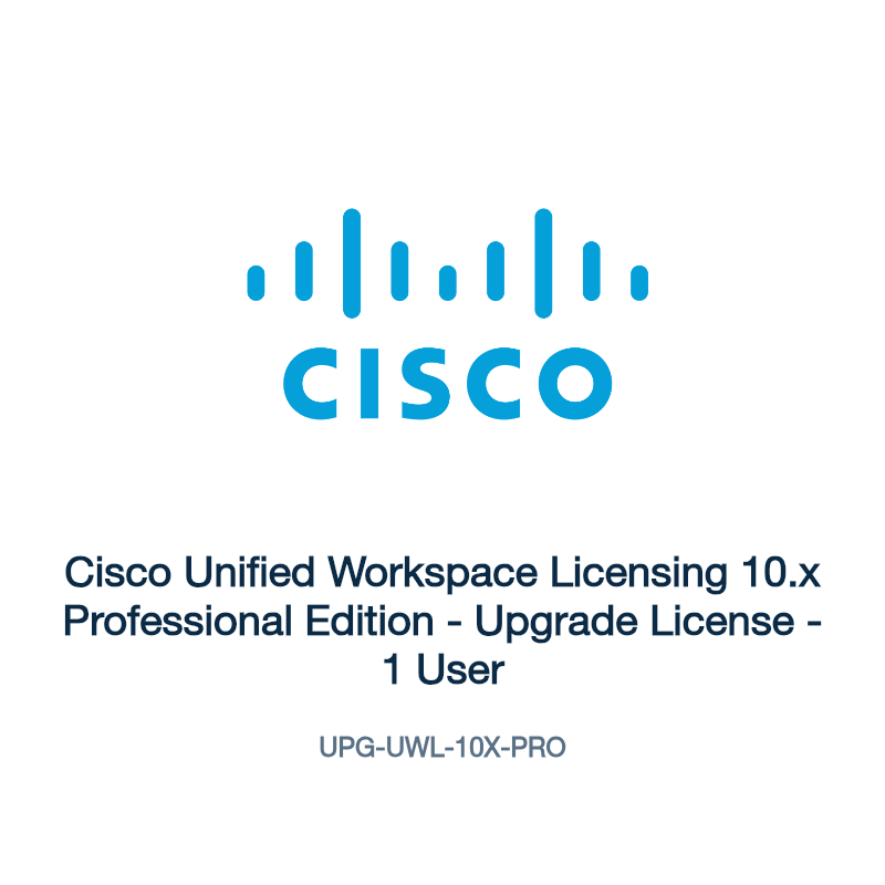 UPG-UWL-10X-PRO: Cisco Unified Workspace Licensing 10.x Professional Edition
