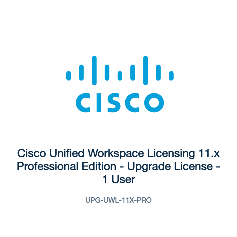 UPG-UWL-11X-PRO: Cisco Unified Workspace Licensing 11.x Professional Edition