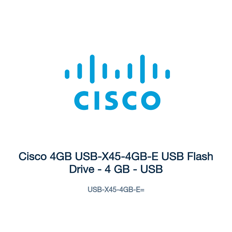 USB-X45-4GB-E=: Cisco 4GB USB-X45-4GB-E USB Flash Drive