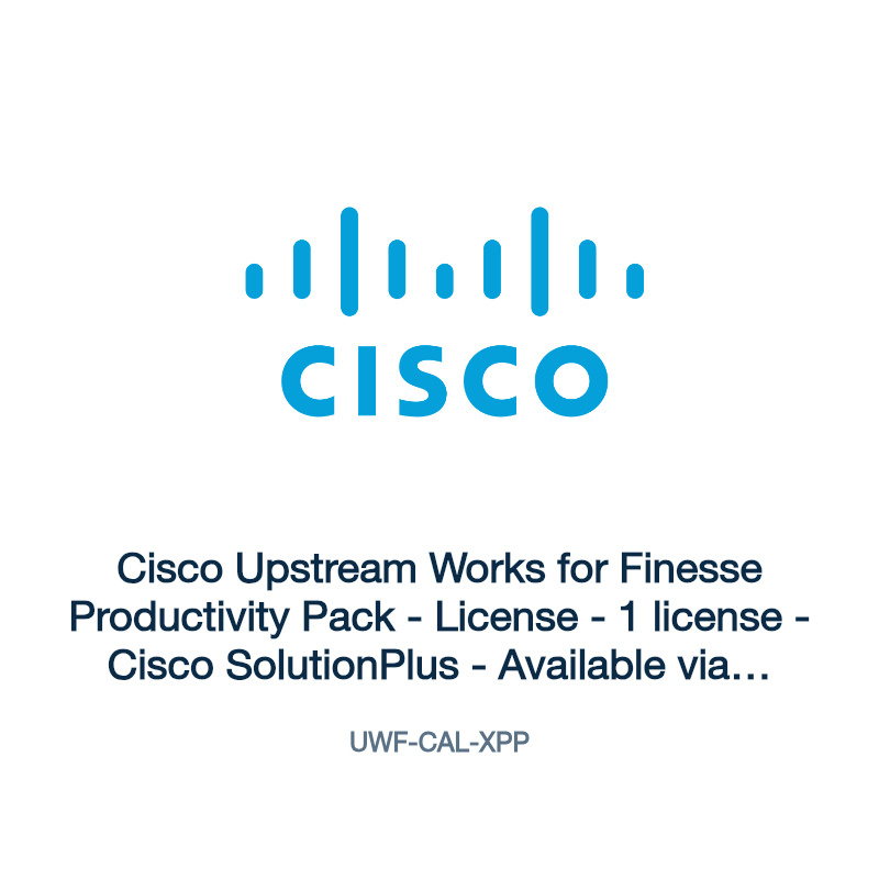 UWF-CAL-XPP: Cisco Upstream Works for Finesse Productivity Pack