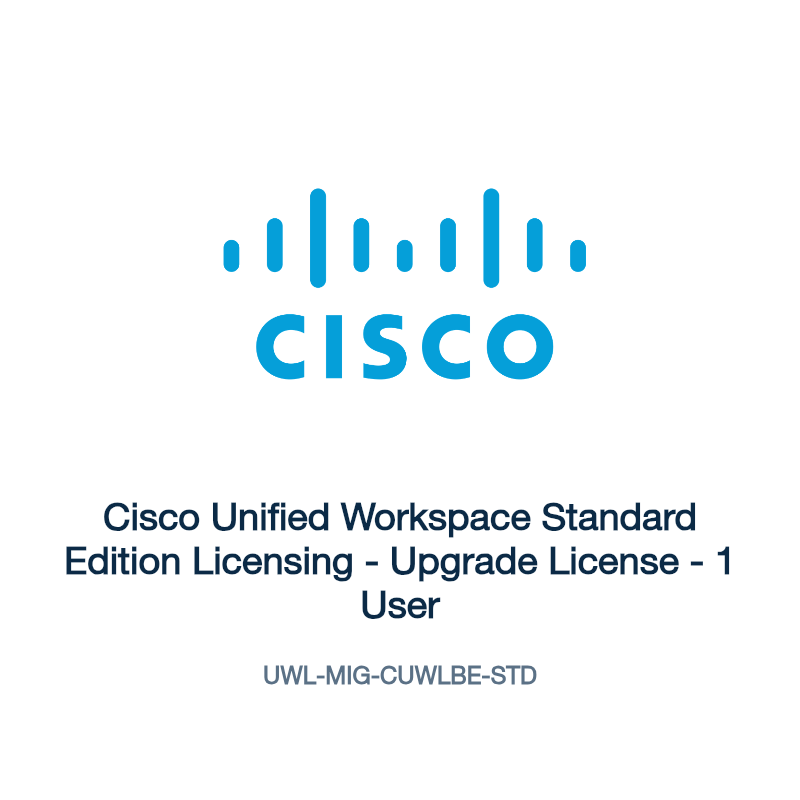 UWL-MIG-CUWLBE-STD: Cisco Unified Workspace Standard Edition Licensing