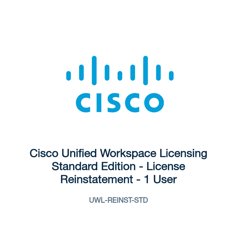 UWL-REINST-STD: Cisco Unified Workspace Licensing Standard Edition