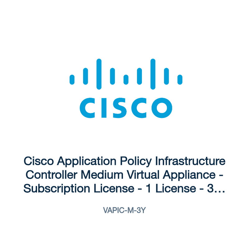 VAPIC-M-3Y: Cisco Application Policy Infrastructure Controller Medium Virtual