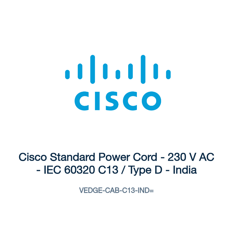 VEDGE-CAB-C13-IND=: Cisco Standard Power Cord