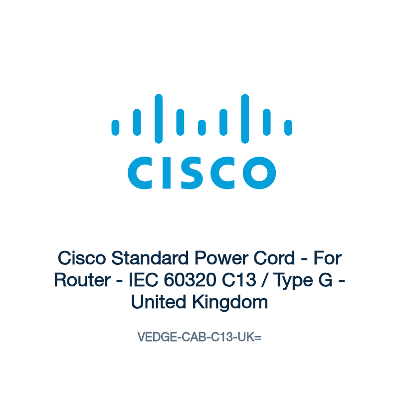 VEDGE-CAB-C13-UK=: Cisco Standard Power Cord