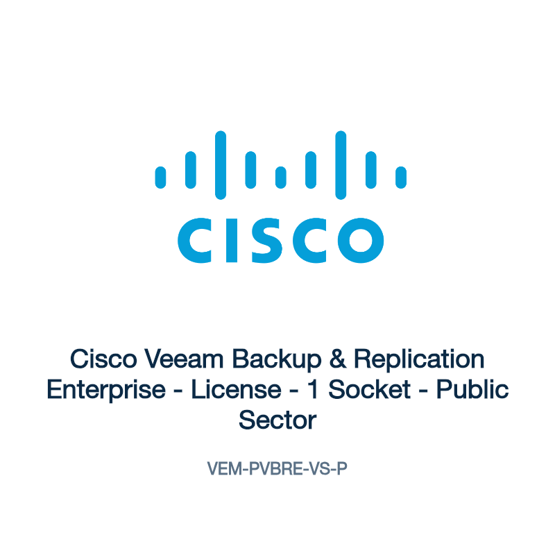 VEM-PVBRE-VS-P: Cisco Veeam Backup & Replication Enterprise