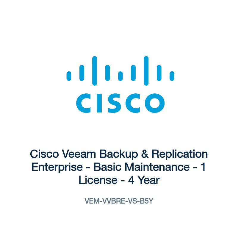 VEM-VVBRE-VS-B5Y: Cisco Veeam Backup & Replication Enterprise