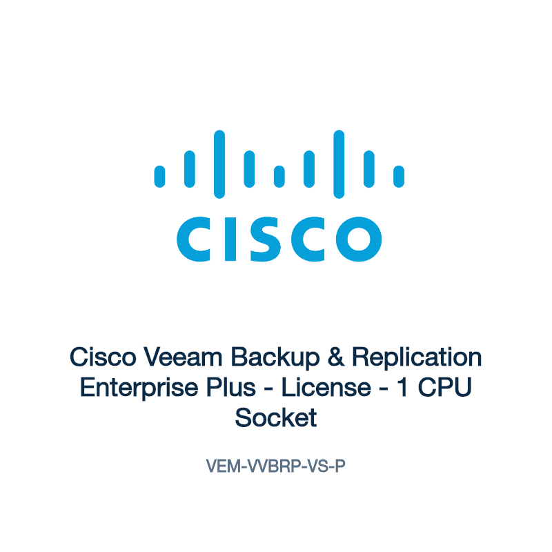 VEM-VVBRP-VS-P: Cisco Veeam Backup & Replication Enterprise Plus