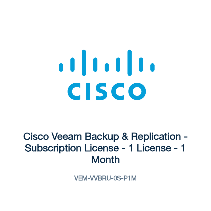 VEM-VVBRU-0S-P1M: Cisco Veeam Backup & Replication