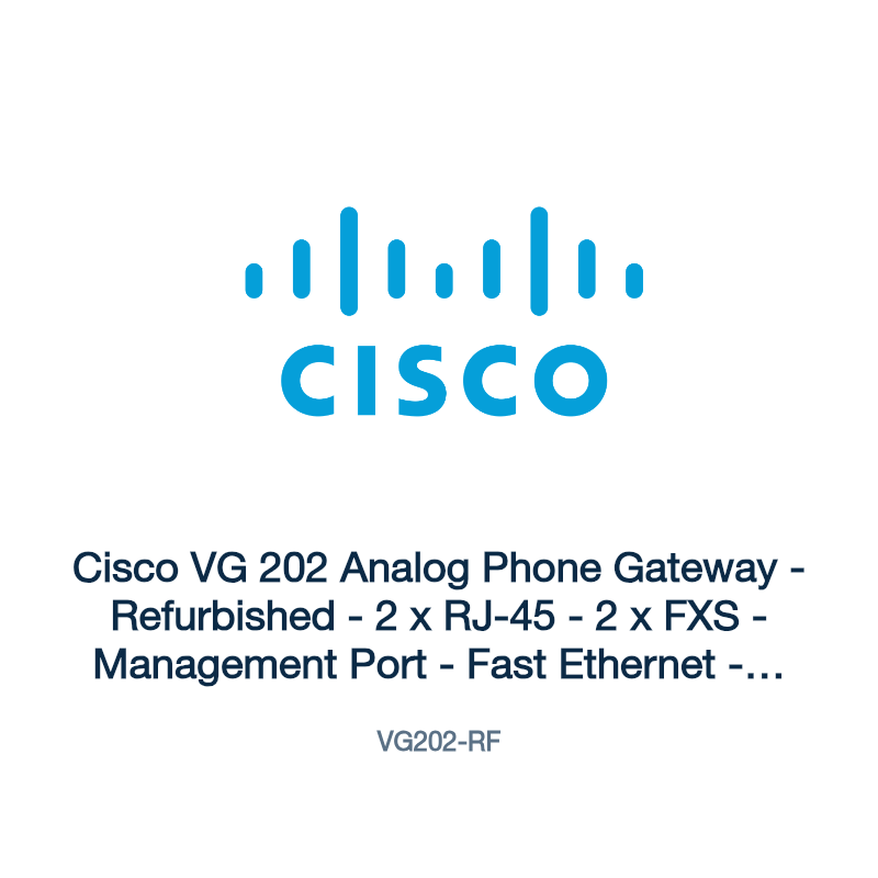VG202-RF: Cisco VG 202 Analog Phone Gateway
