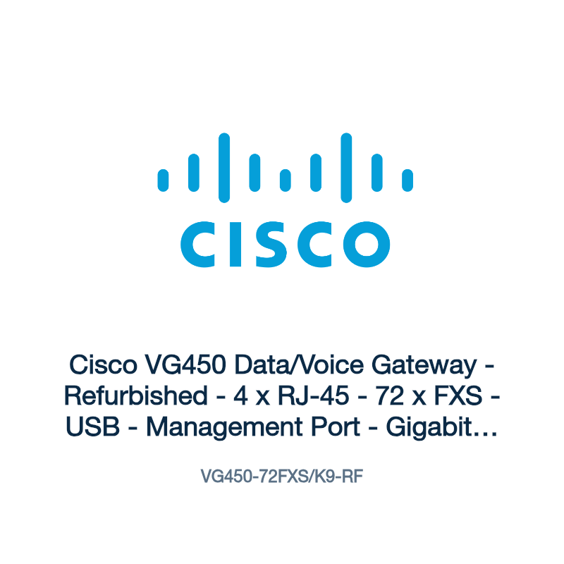 VG450-72FXS/K9-RF: Cisco VG450 Data/Voice Gateway