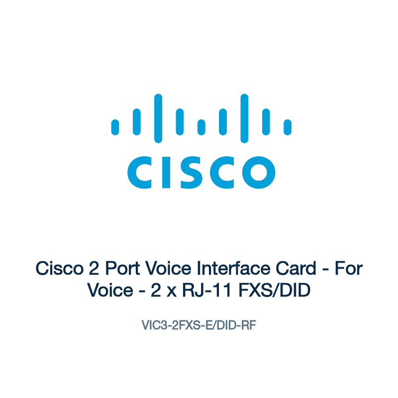 VIC3-2FXS-E/DID-RF: Cisco 2 Port Voice Interface Card