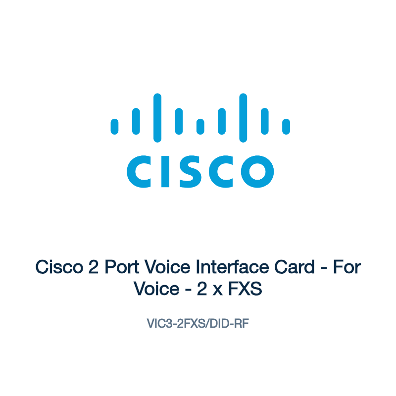 VIC3-2FXS/DID-RF: Cisco 2 Port Voice Interface Card