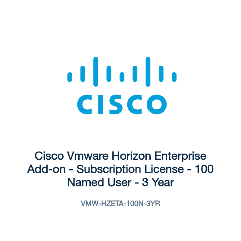 VMW-HZETA-100N-3YR: Cisco Vmware Horizon Enterprise Add-on