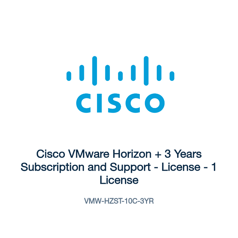 VMW-HZST-10C-3YR: Cisco VMware Horizon + 3 Years Subscription and Support