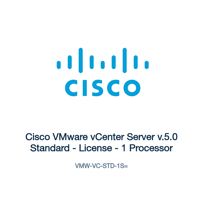 VMW-VC-STD-1S=: Cisco VMware vCenter Server v.5.0 Standard