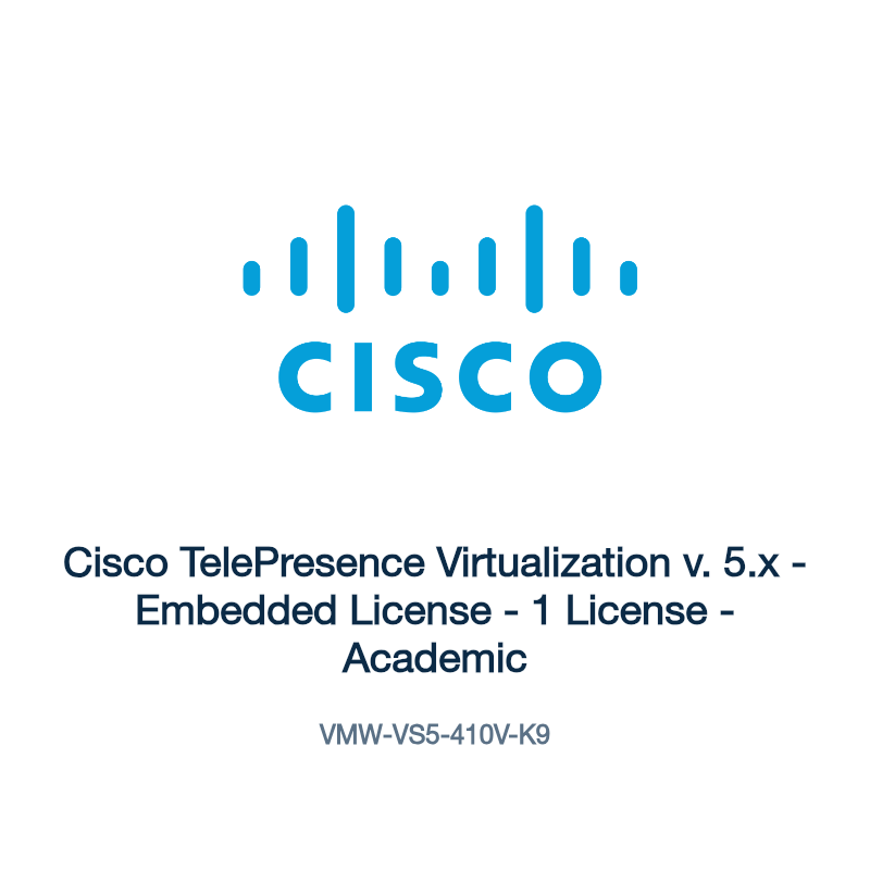 VMW-VS5-410V-K9: Cisco TelePresence Virtualization v. 5.x