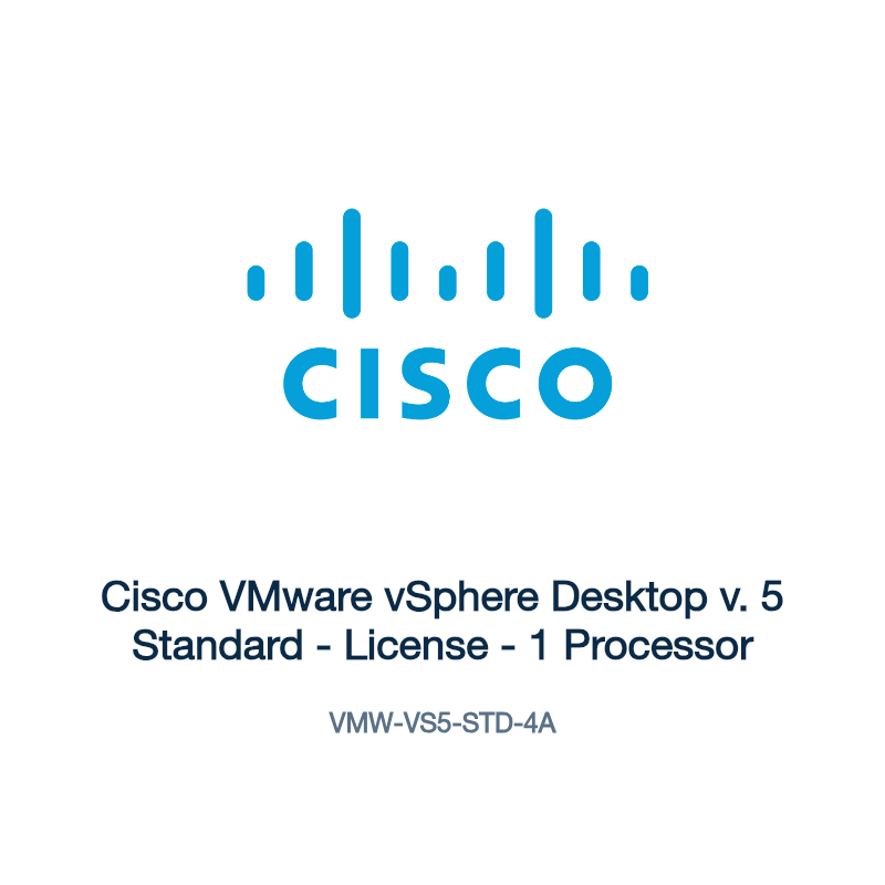 VMW-VS5-STD-4A: Cisco VMware vSphere Desktop v. 5 Standard