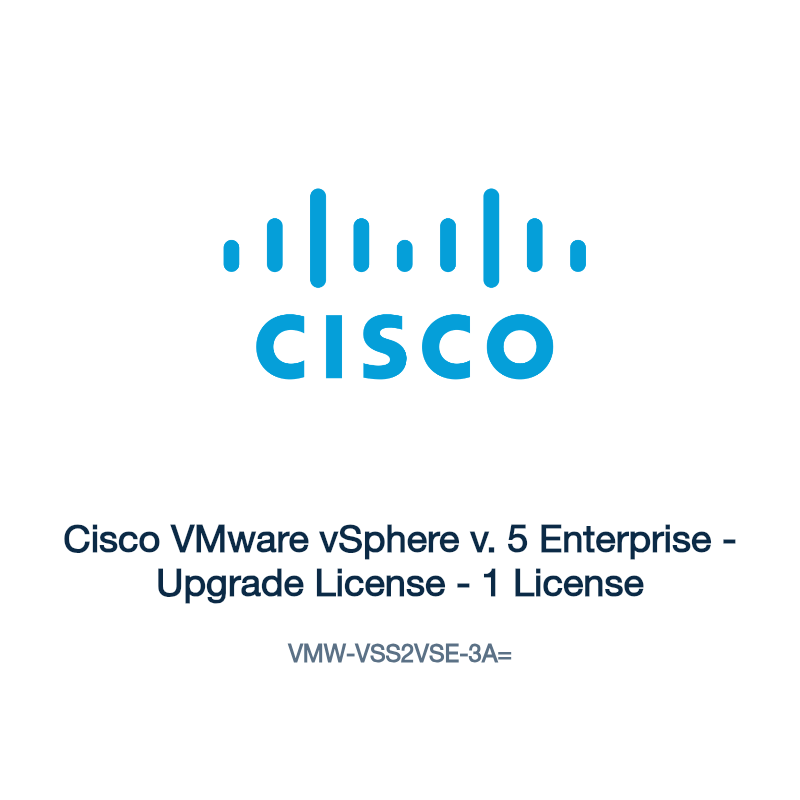 VMW-VSS2VSE-3A=: Cisco VMware vSphere v. 5 Enterprise