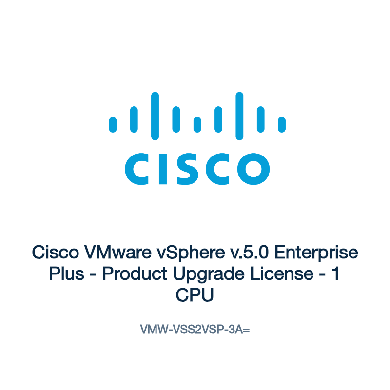 VMW-VSS2VSP-3A=: Cisco VMware vSphere v.5.0 Enterprise Plus