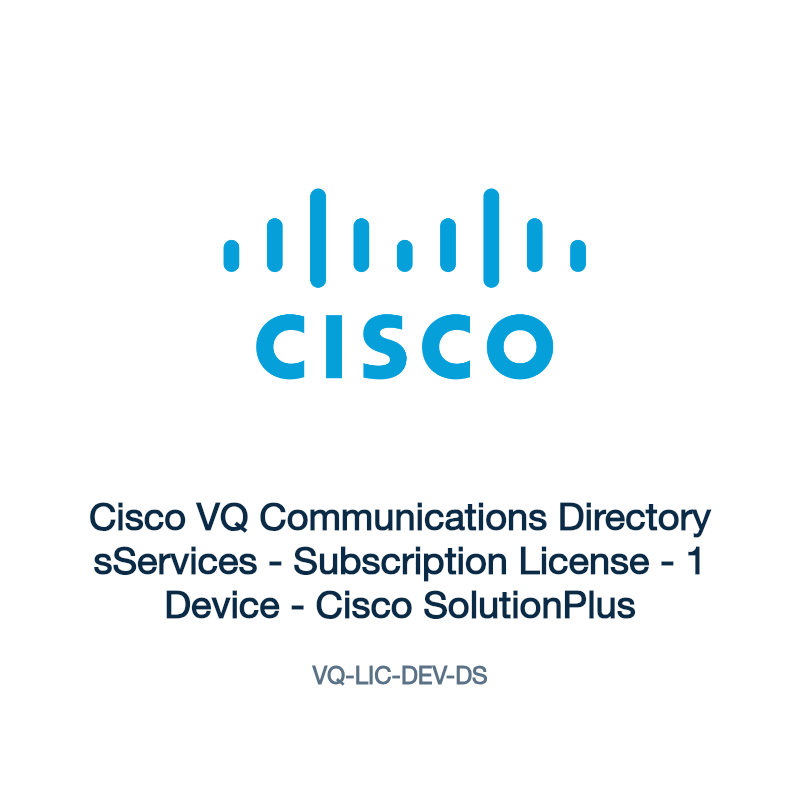 VQ-LIC-DEV-DS: Cisco VQ Communications Directory sServices