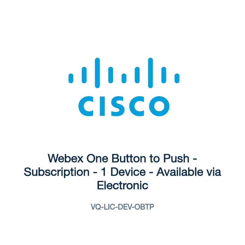 VQ-LIC-DEV-OBTP: Webex One Button to Push