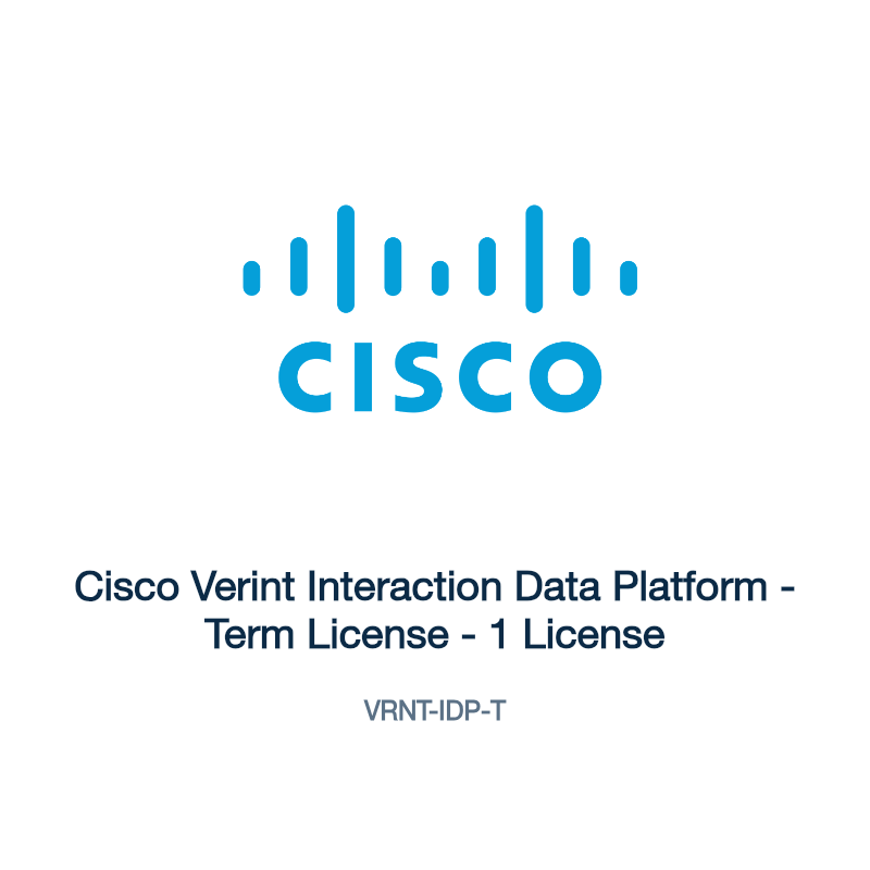VRNT-IDP-T: Cisco Verint Interaction Data Platform