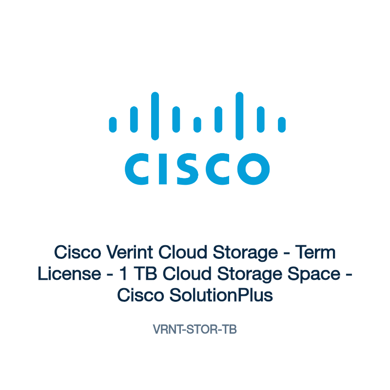 VRNT-STOR-TB: Cisco Verint Cloud Storage