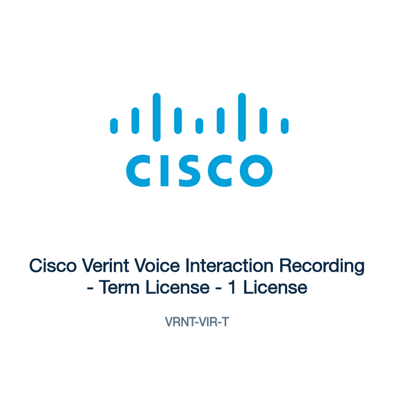 VRNT-VIR-T: Cisco Verint Voice Interaction Recording