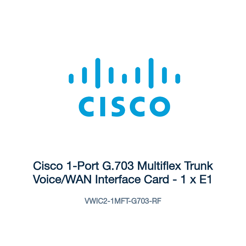 VWIC2-1MFT-G703-RF: Cisco 1-Port G.703 Multiflex Trunk Voice/WAN Interface Card