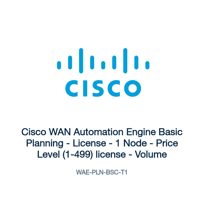 WAE-PLN-BSC-T1: Cisco WAN Automation Engine Basic Planning