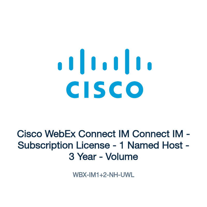 WBX-IM1+2-NH-UWL: Cisco WebEx Connect IM Connect IM