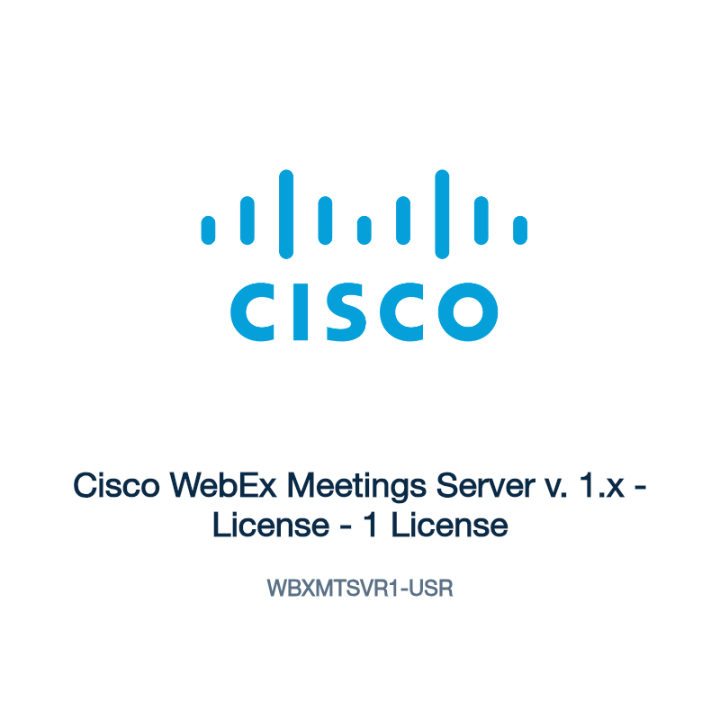 WBXMTSVR1-USR: Cisco WebEx Meetings Server v. 1.x