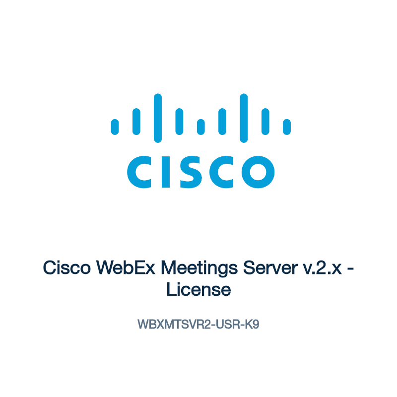 WBXMTSVR2-USR-K9: Cisco WebEx Meetings Server v.2.x