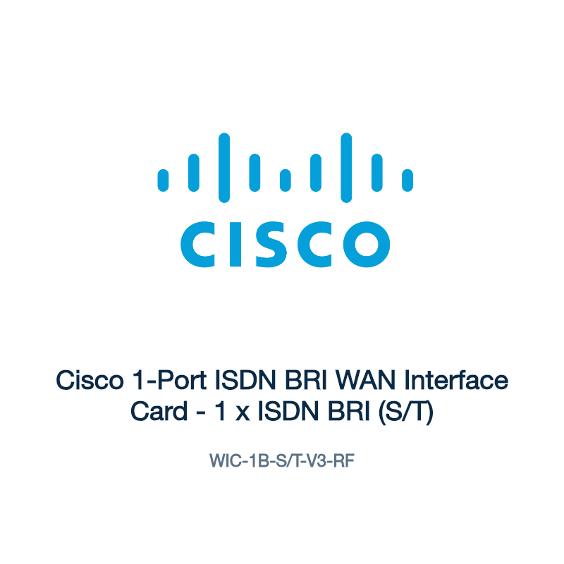 WIC-1B-S/T-V3-RF: Cisco 1-Port ISDN BRI WAN Interface Card