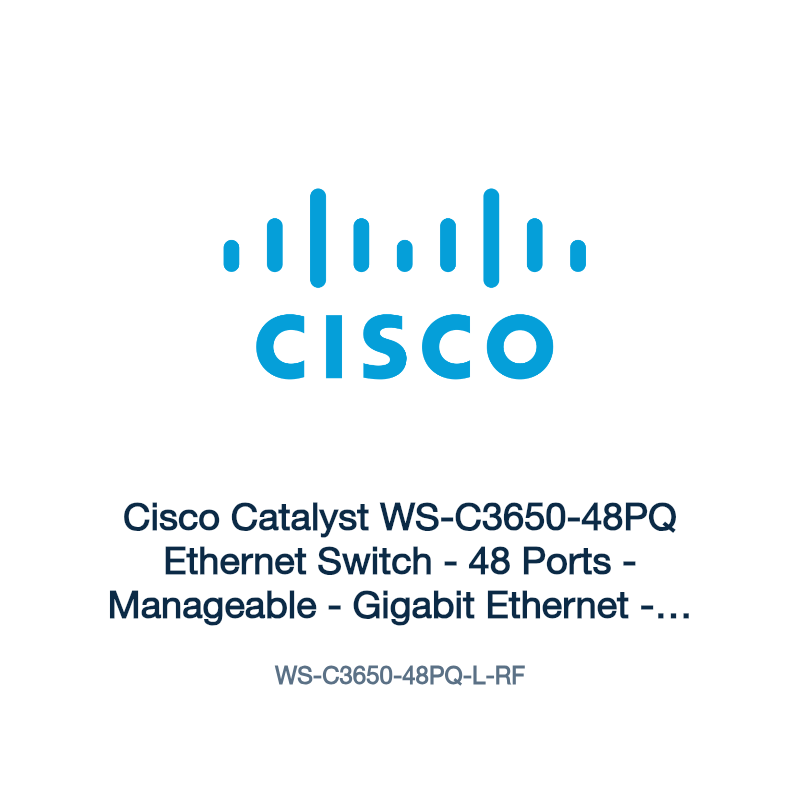 WS-C3650-48PQ-L-RF: Cisco Catalyst WS-C3650-48PQ Ethernet Switch