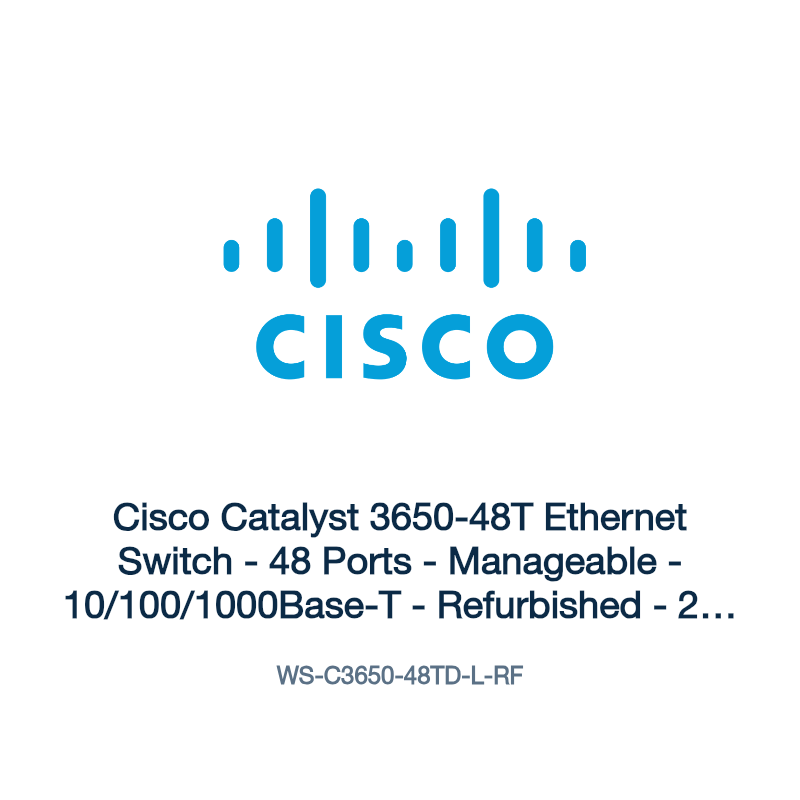 WS-C3650-48TD-L-RF: Cisco Catalyst 3650-48T Ethernet Switch