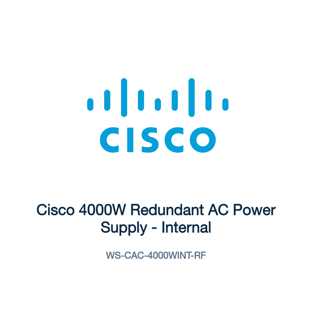 WS-CAC-4000WINT-RF: Cisco 4000W Redundant AC Power Supply