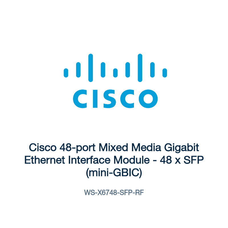 WS-X6748-SFP-RF: Cisco 48-port Mixed Media Gigabit Ethernet Interface Module