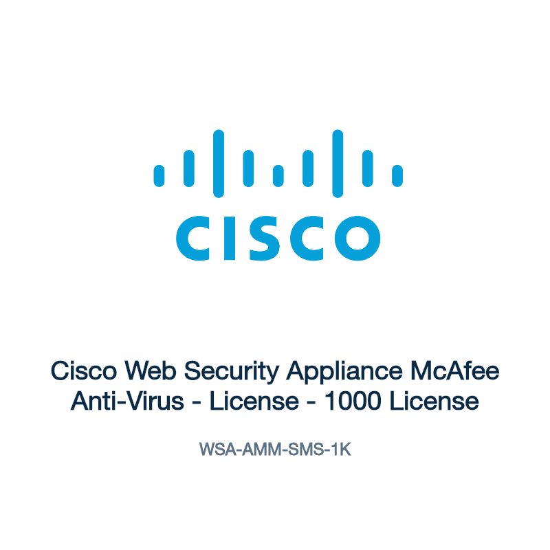 WSA-AMM-SMS-1K: Cisco Web Security Appliance McAfee Anti-Virus