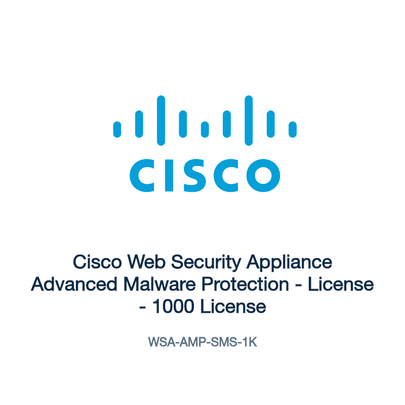 WSA-AMP-SMS-1K: Cisco Web Security Appliance Advanced Malware Protection