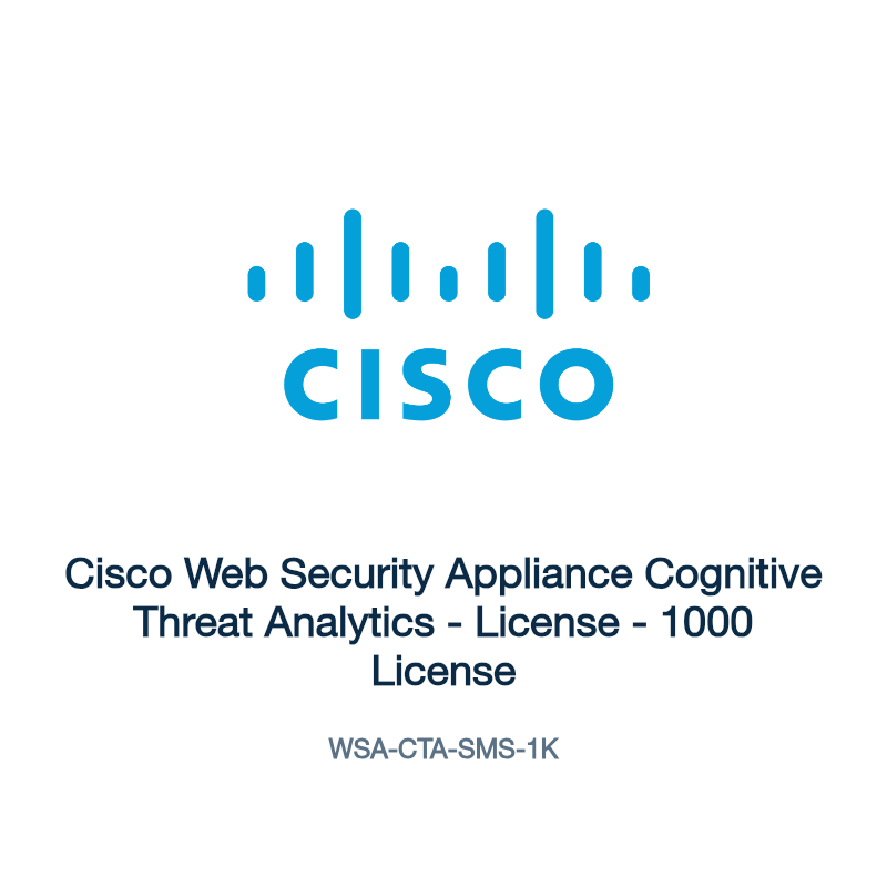 WSA-CTA-SMS-1K: Cisco Web Security Appliance Cognitive Threat Analytics