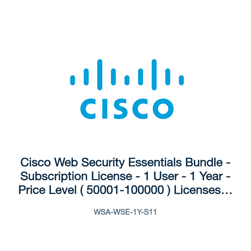 WSA-WSE-1Y-S11: Cisco Web Security Essentials Bundle