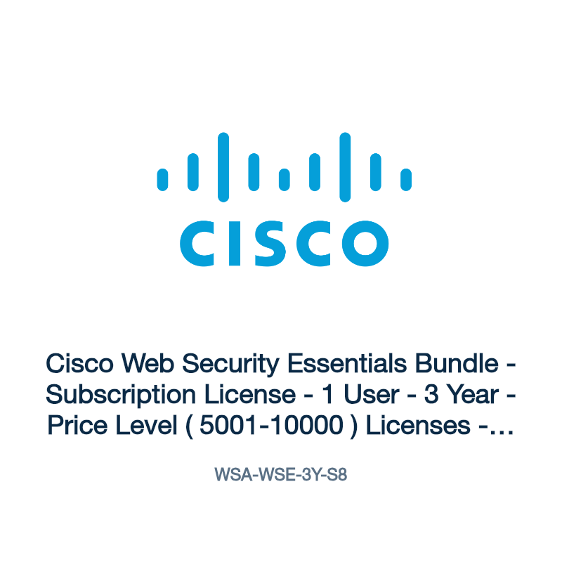 WSA-WSE-3Y-S8: Cisco Web Security Essentials Bundle
